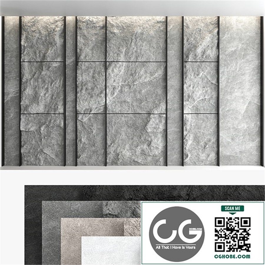 Decorative wall panel set 56