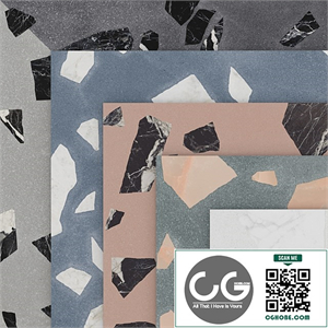 Medley rock terrazzo