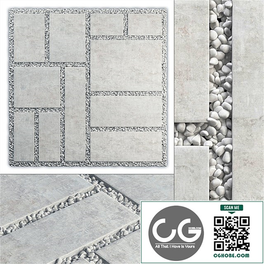 Paving tile pebble n8