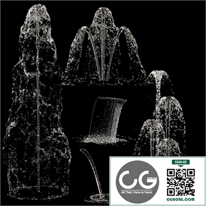 Liquids water fountain set 2