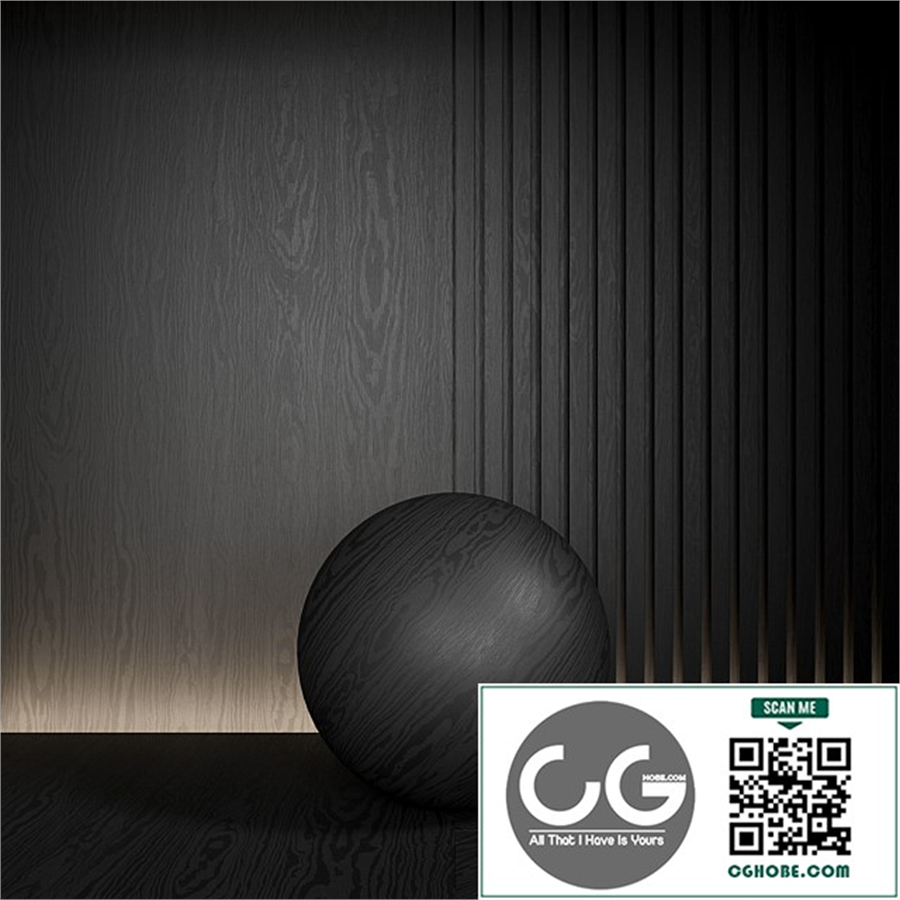 Wood material is seamless. Dark, ebony.