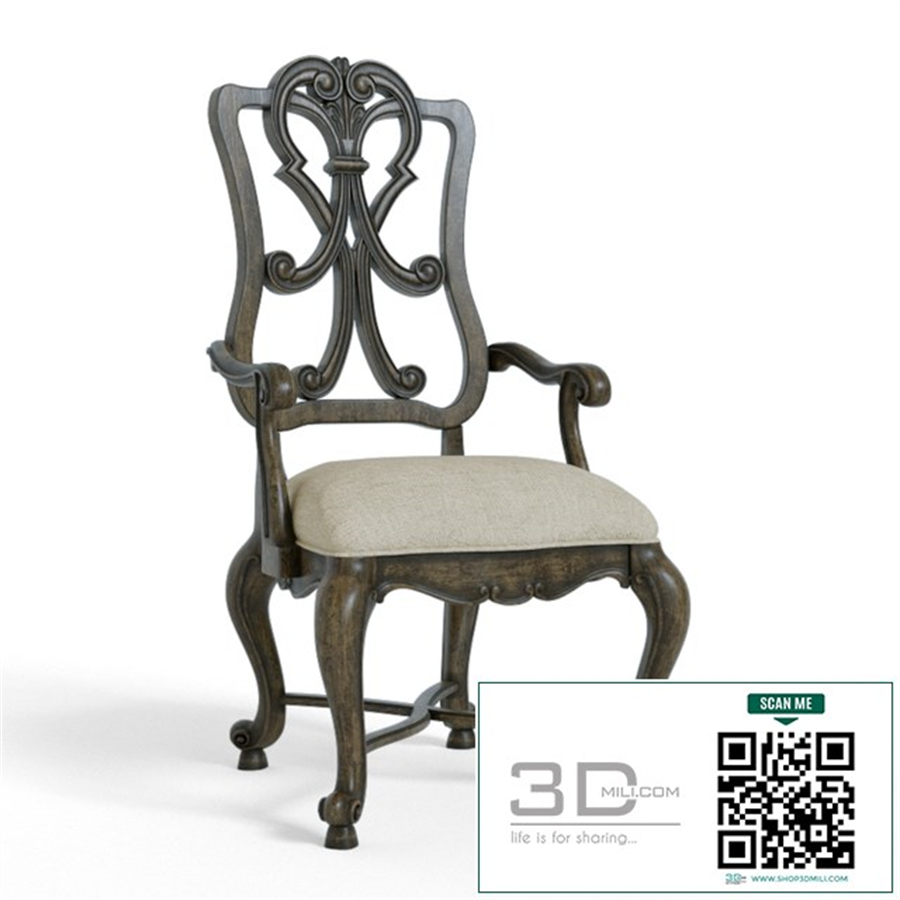 Rhapsody Wood Back Arm Chair