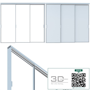 Rimadesio Velaria Sliding Doors, storage system for living areas
