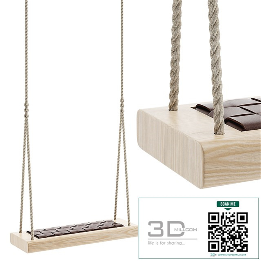 Indoor rope swing hanging chair