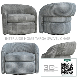 Interlude Home Targa Swivel Chair