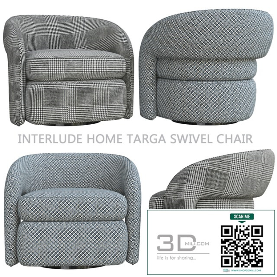 Interlude Home Targa Swivel Chair
