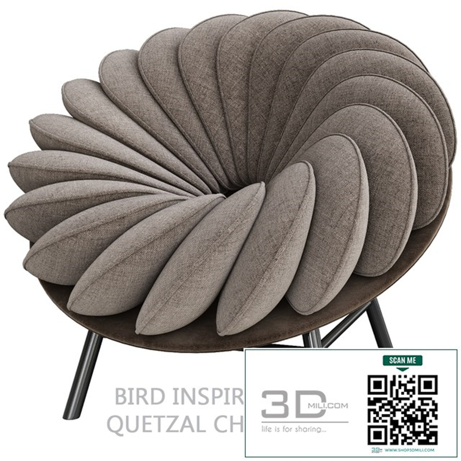Bird Inspired Quetzal Chair by Marc Venot