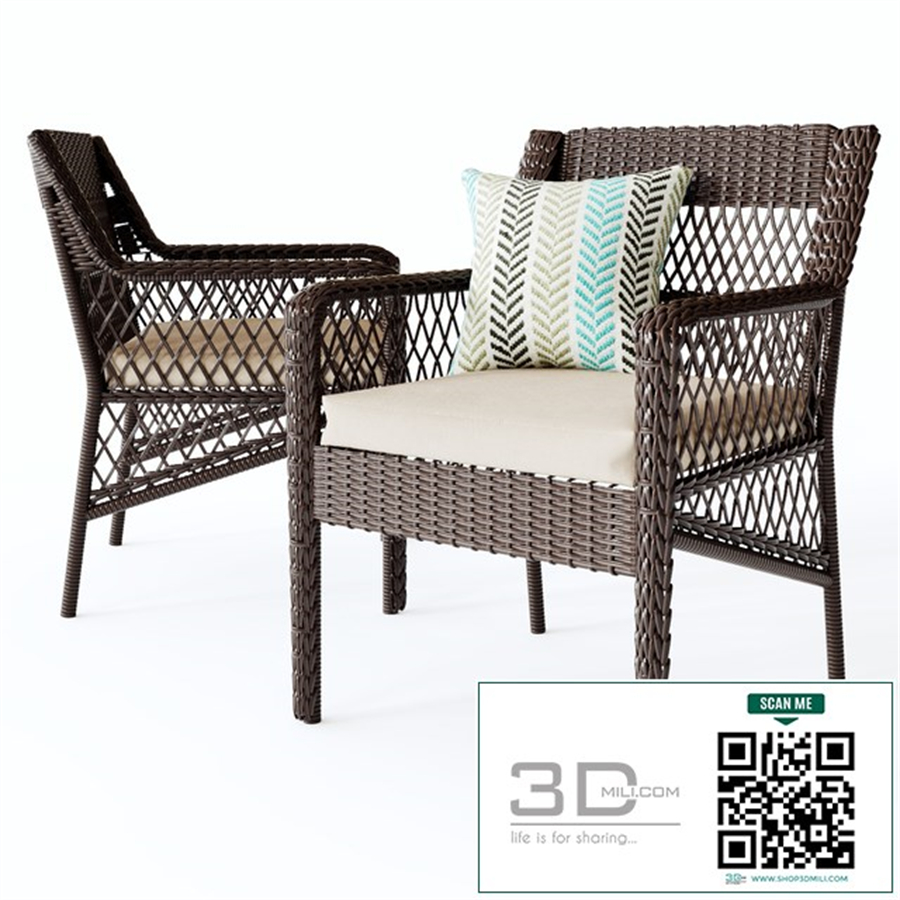 Benedetto Patio Dining Chair with Cushion