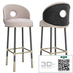 Fire - Bar chair fabric Luna