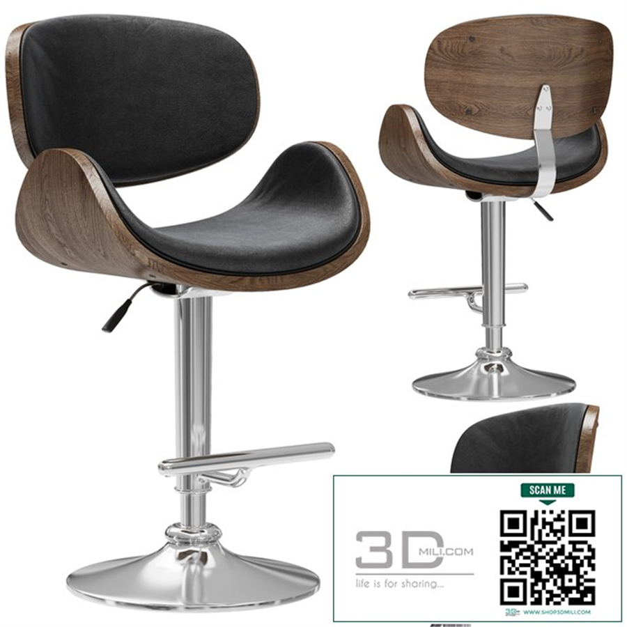 Bar stool Eames Lounge Bar Stool