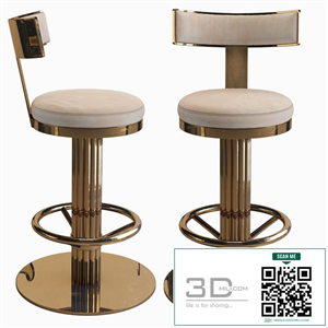 Oscar Swivel Gold Counter Chair