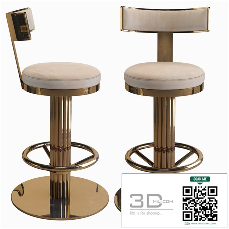 Oscar Swivel Gold Counter Chair