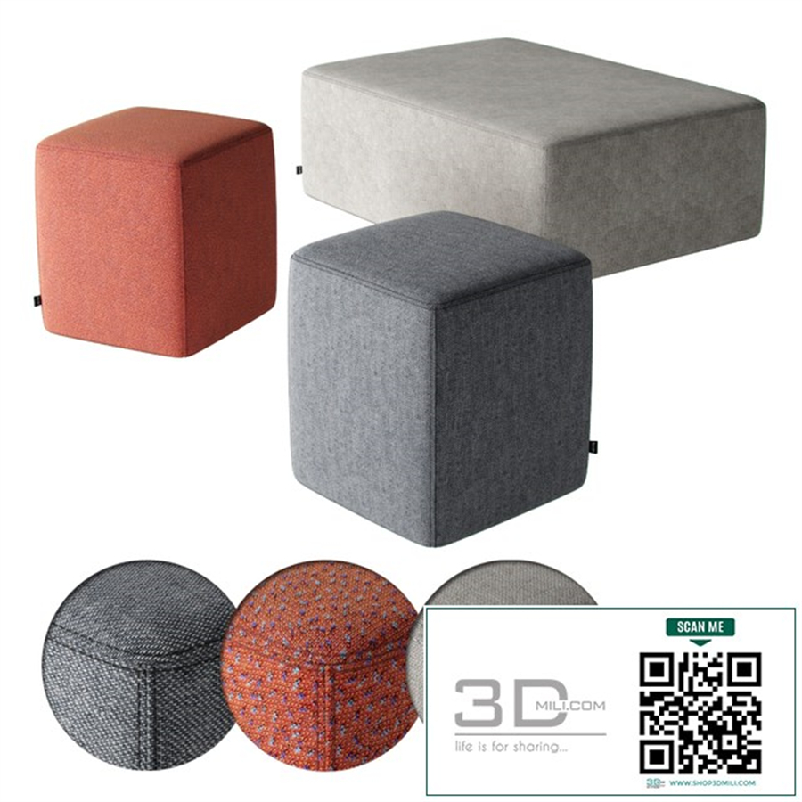 Hem brick pouf