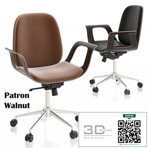 Patron Walnut Office Chair