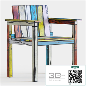 Wrong Woods Numbered Edition Studio Chair by Sebastian Wrong and Richard Woods