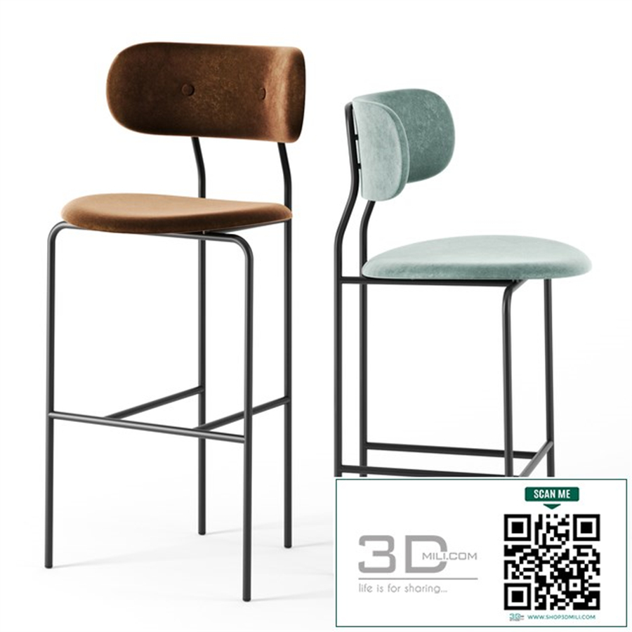 Coco bar stools by Gubi