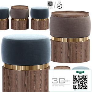 Bonnie Modern Ottoman Pouf Stool