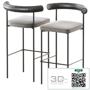 Kashmir Bar Stool by Resident