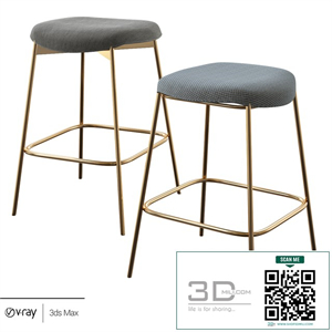 modern petal backless chair