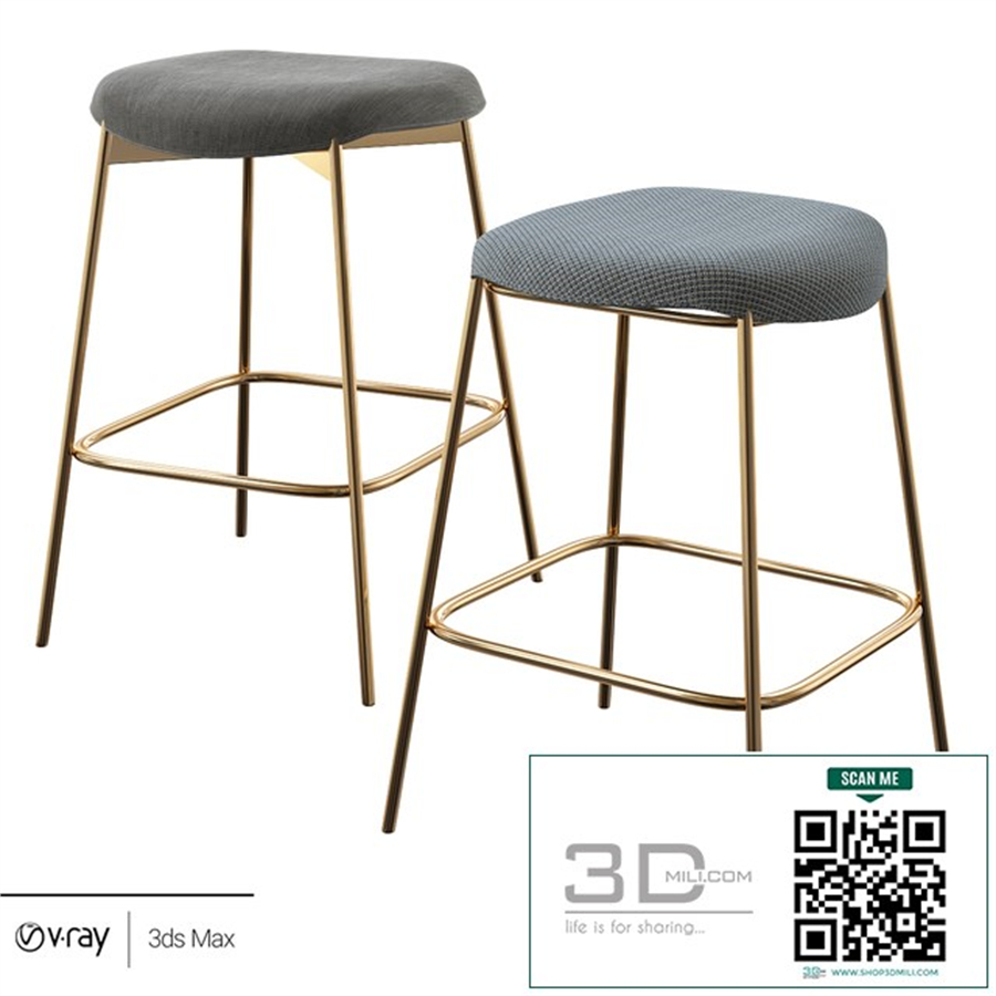 modern petal backless chair