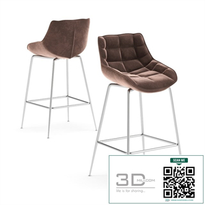 SEMI-BAR CHAIR B-140 MOCCO-VELVET