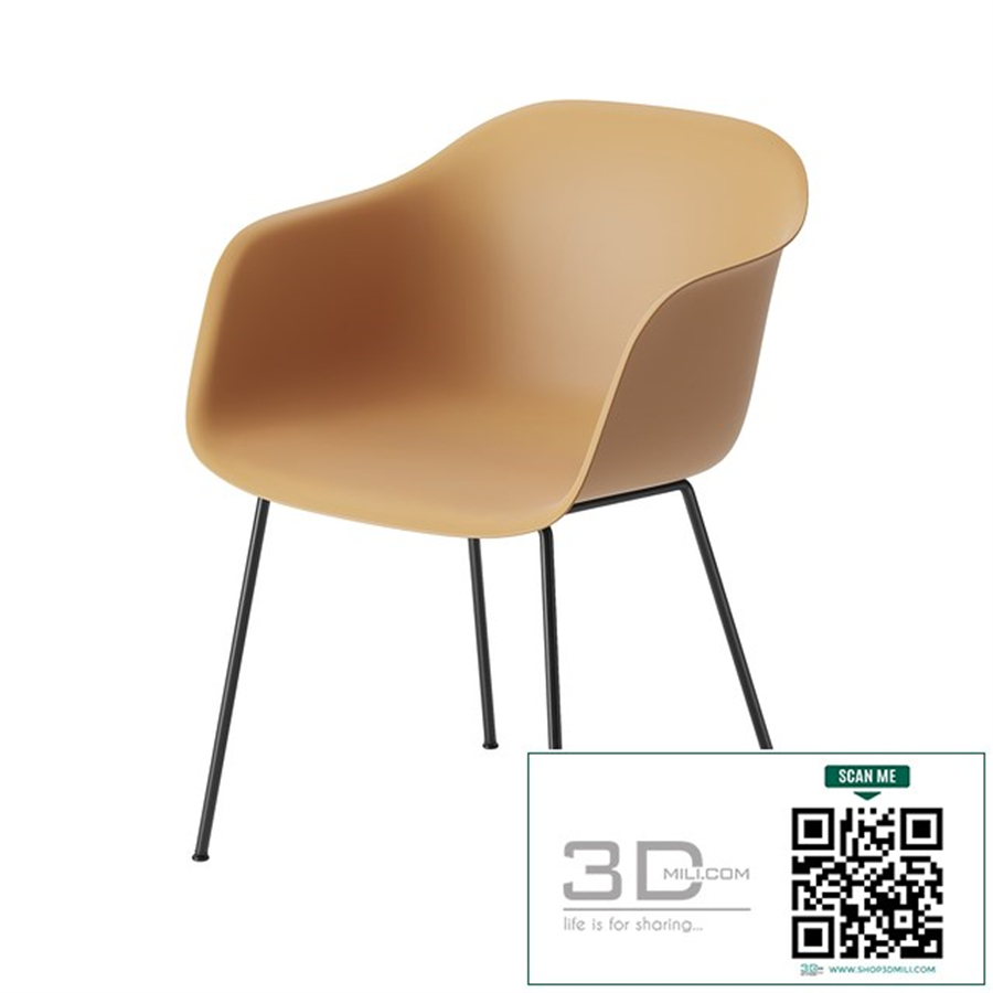 Muuto Fiber Armchair Tube Base