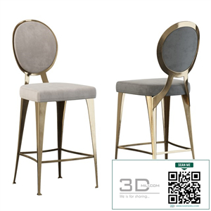 Miss stool with uncovered backrest