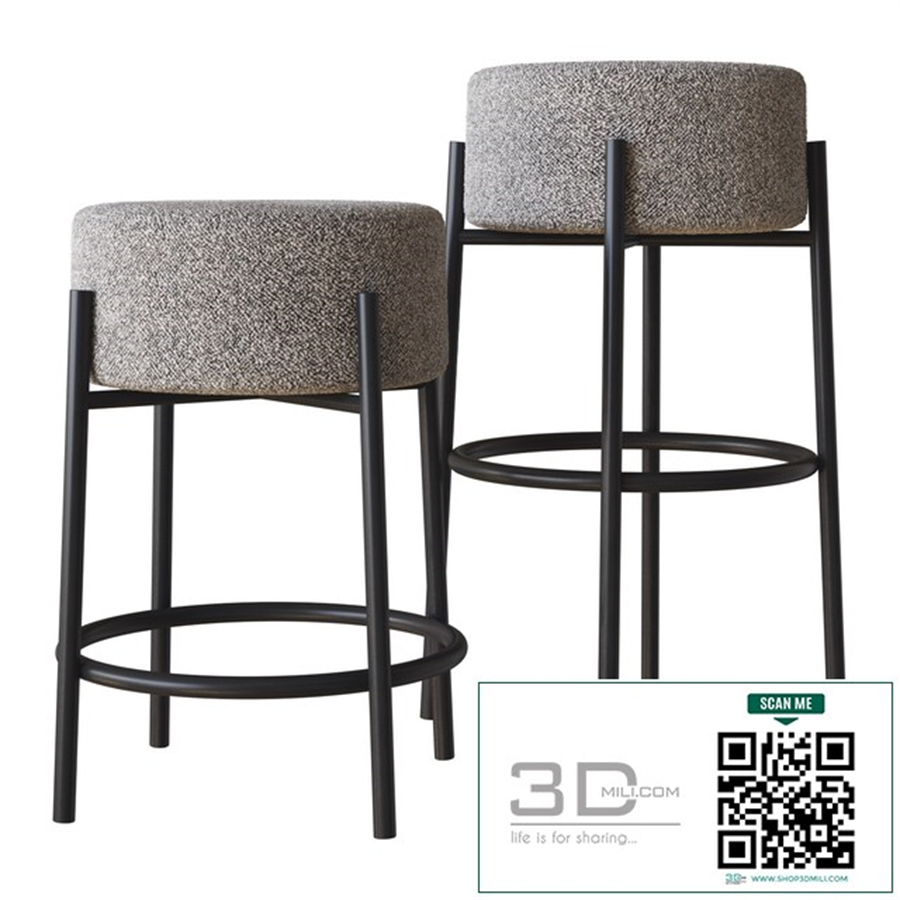 PEG UPHOLSTERED BAR STOOLS CB2