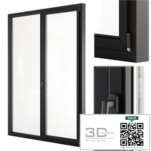 Glass Modern Door Black
