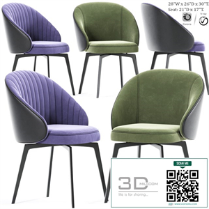 Amara Beige Chenille Dining Arm Chair