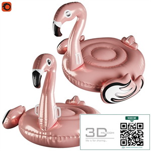 Inflatable flamingo circle