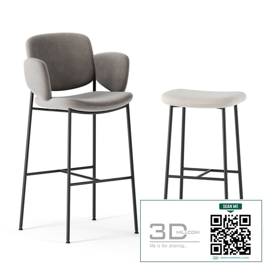 Macka bar stool by Arrmet
