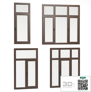 Rectangular windows, 4 sizes