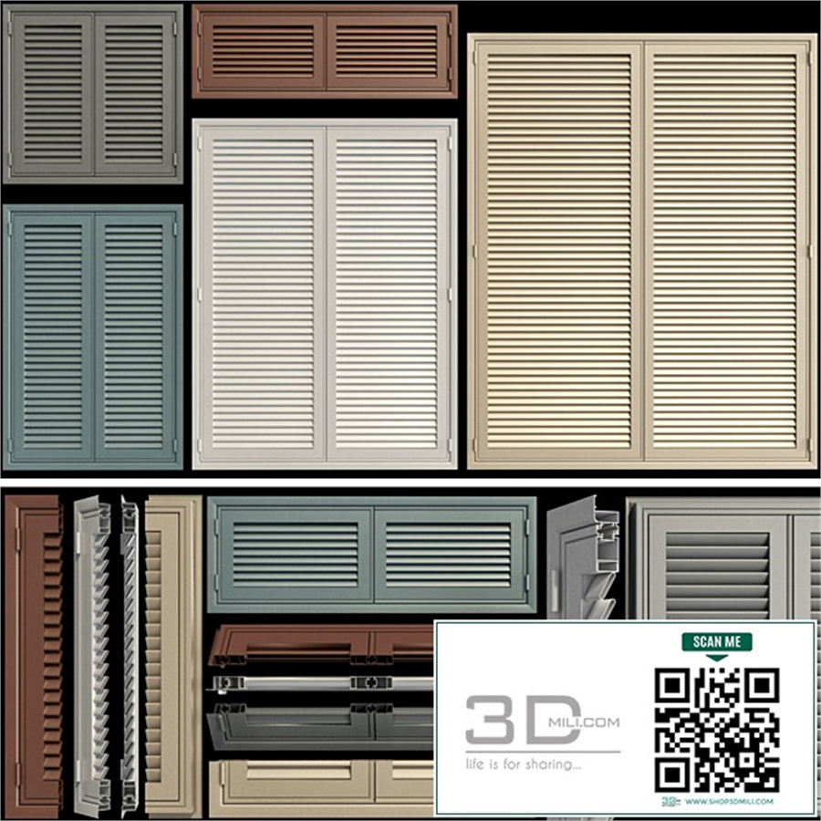 Shutter system for windows and doors