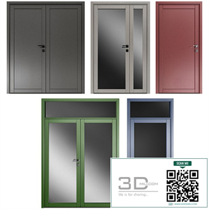 Metal swinging fire doors