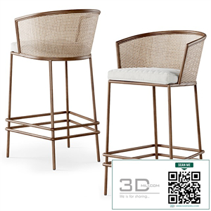 Wooden bar stool BW45 / Bar stool