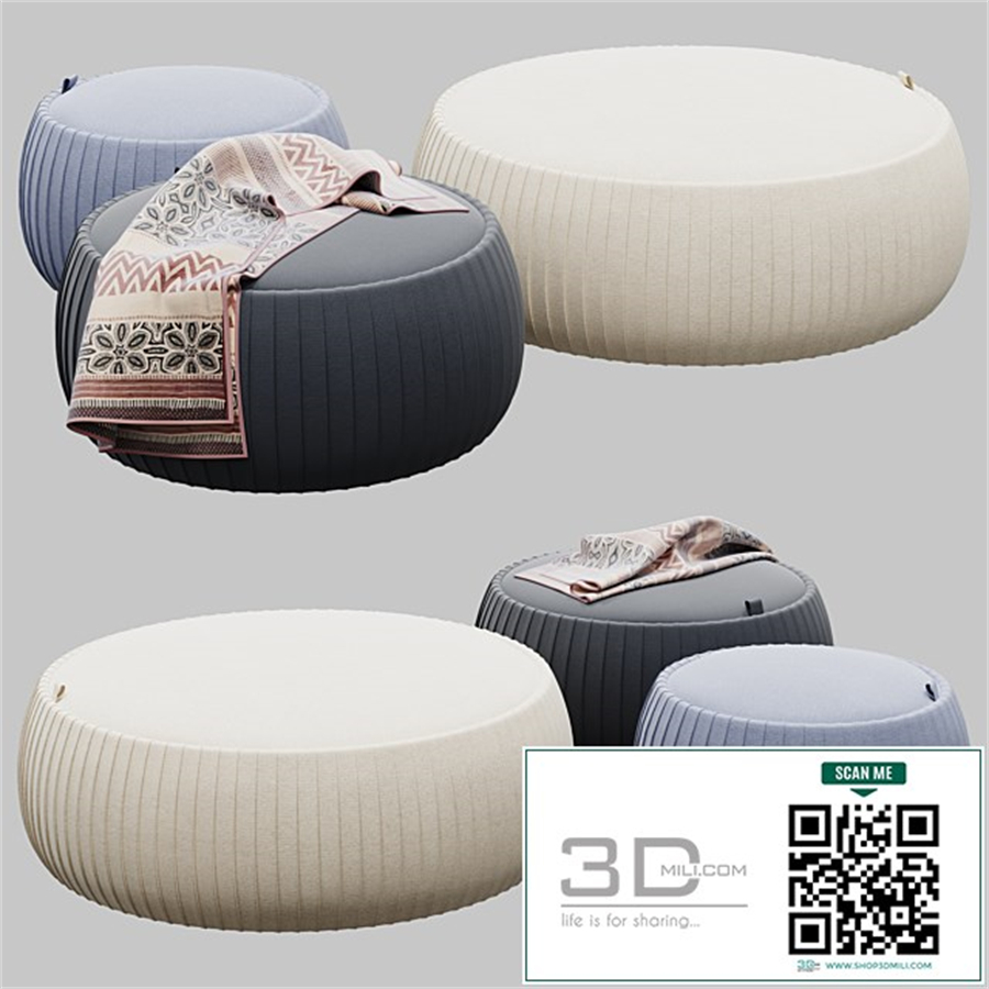 Tonin Casa PLISSÈ | Storage pouf