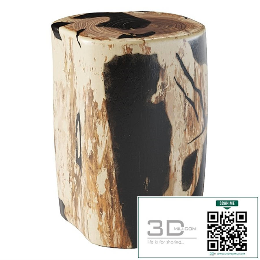 Petrified Log Stool