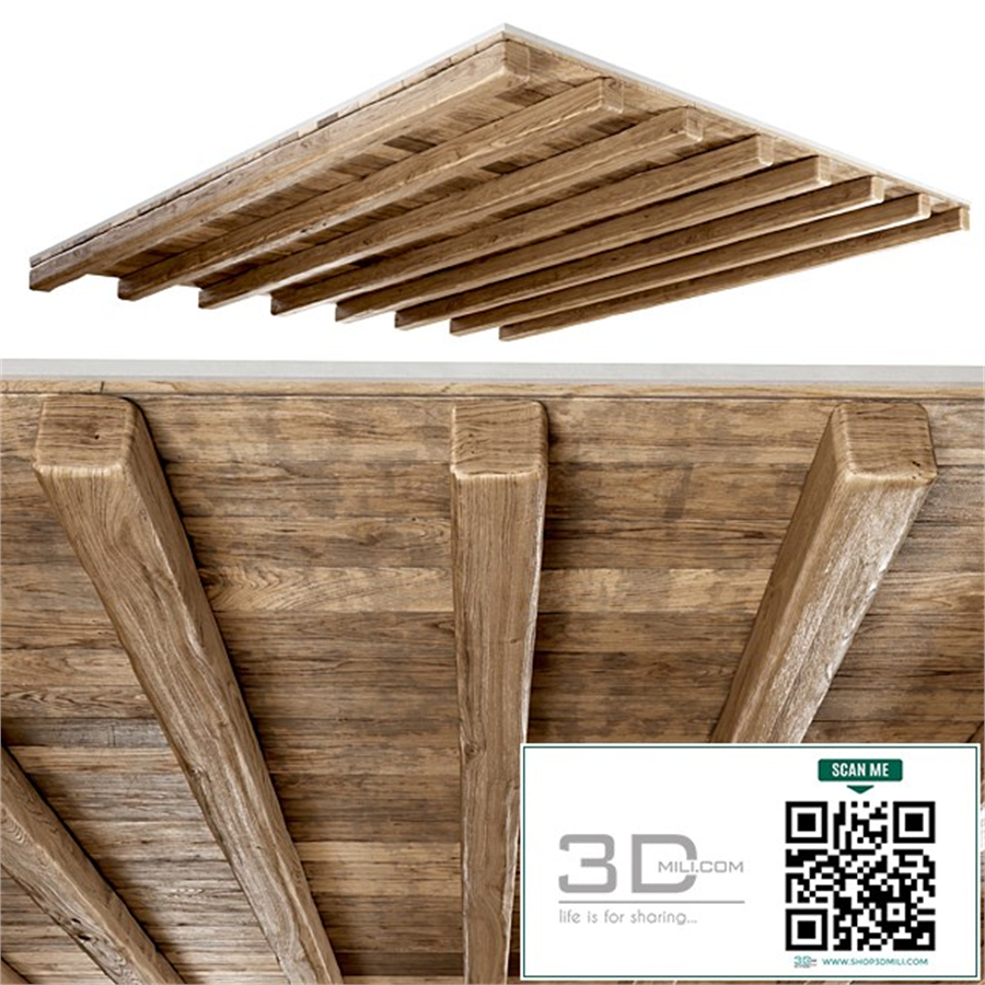 Wooden ceiling / Wooden pitched ceiling