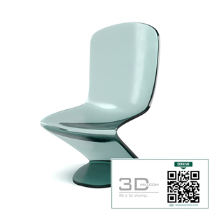 Lucite Zig-Zag Side Chair