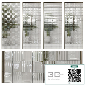 Glass block partition