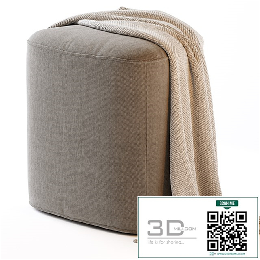 Pebble Ottoman - Small