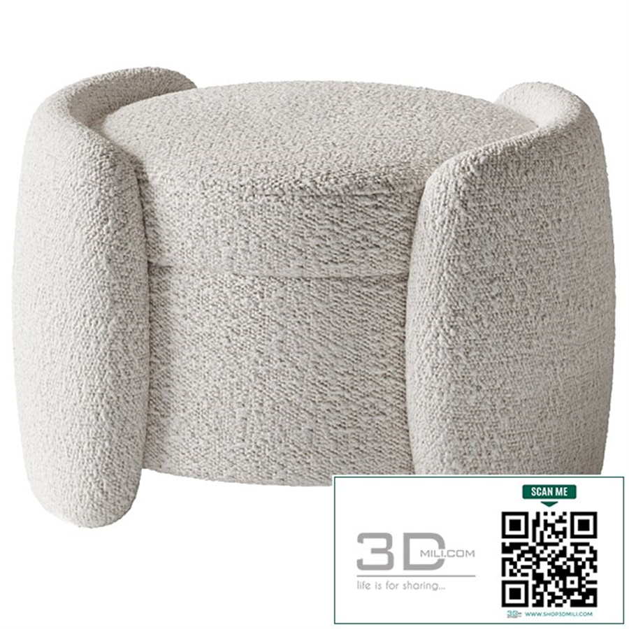 Calder Storage Ottoman - Crate and Barrel