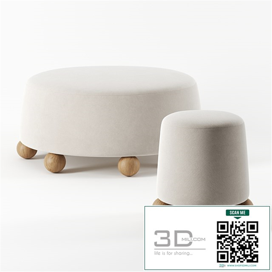 MORRO pouf by Kelly Wearstler