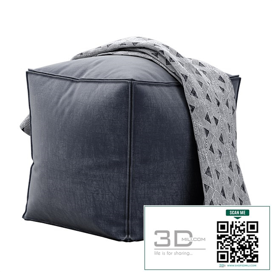 Moriah Navy Pouf by ashley furniture