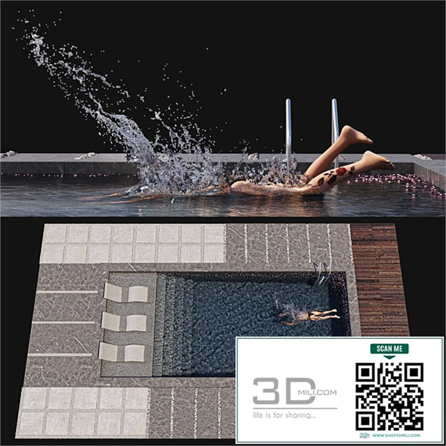 Swimming pool diving