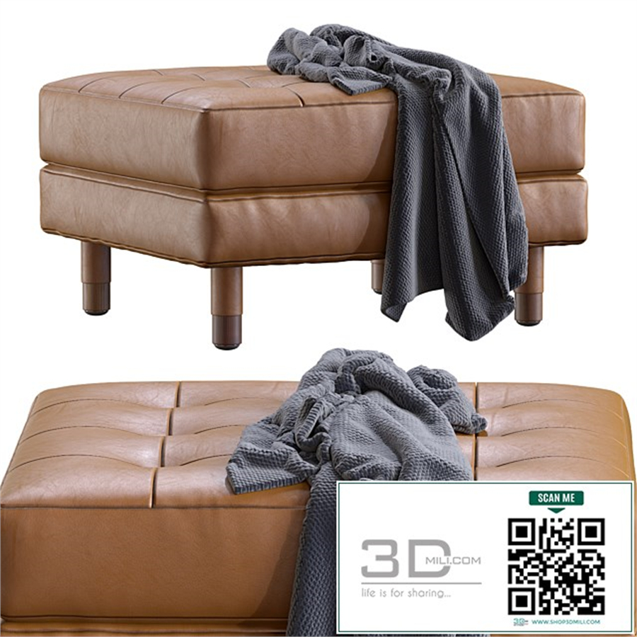 Pouf Landskrona leather By Ikea