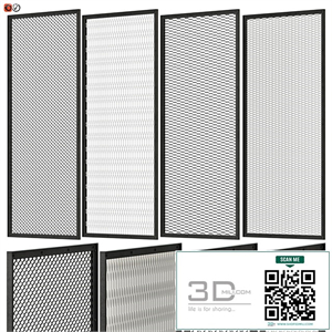 Set of decorative panels in the Loft style 03