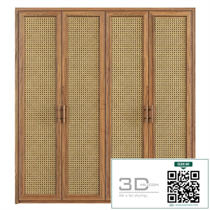 Rattan Wardrobe