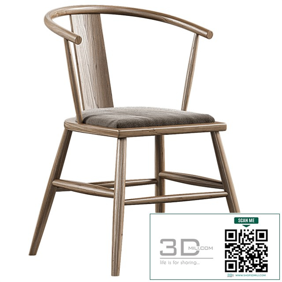 Chair Nordic Teak Rattan Velvet Wooden Leisure Armrest